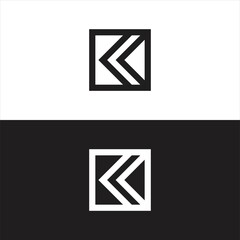 k logo vector design simple