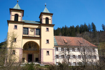 Fototapeta na wymiar Monastery Bad Rippoldsau in the black forest