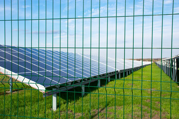 Solar panels and power station.