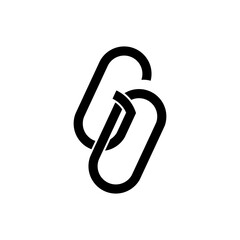 Black letter GO initial logo icon