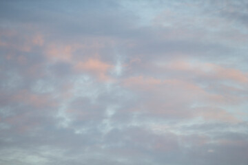 Sky with clouds before sunset. Texture. Background. Place for an inscription.
