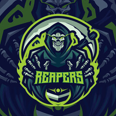 reapers Mascot Logo Template
