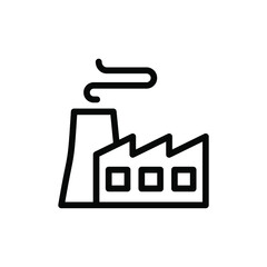 factory line icon vector illustration