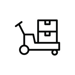 material handling line icon vector illustration