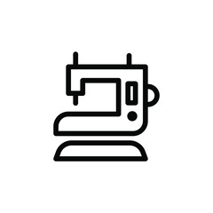sewing machine line icon vector illustration
