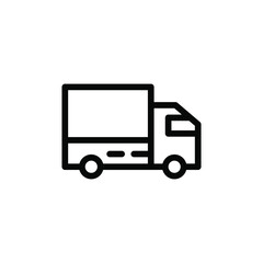 truck line icon vector illustration