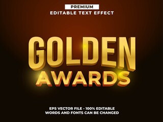 Fototapeta premium Golden Awards Premium Editable Text Effect Font style