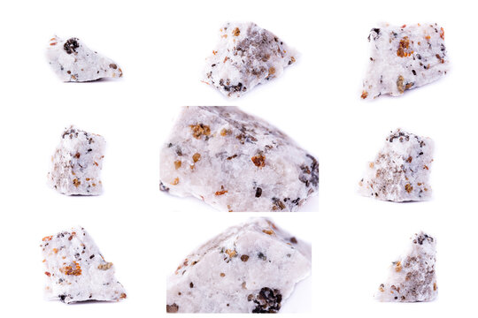 Collection of stone mineral Calcite