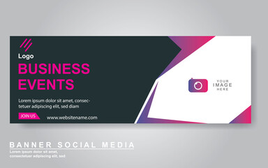 Vector abstract design web banner template. Web Design Elements - Header Design. Abstract geometric web banner template on grey background.Modern banner.