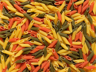  lot of Italian colored pasta.