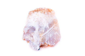 macro mineral dolomite stone on a white background