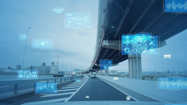 交通とテクノロジー　ヘッドアップディスプレイ