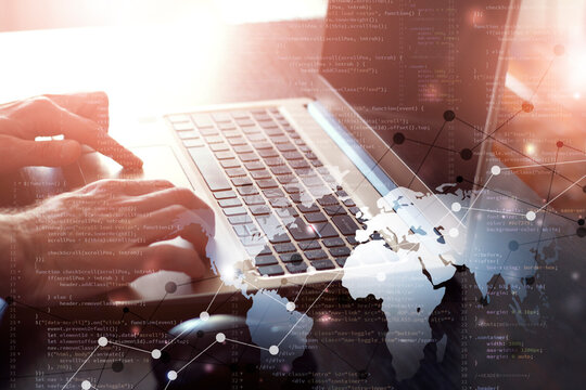 laptop web coding process