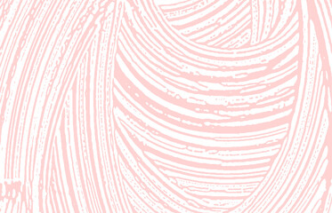 Grunge texture. Distress pink rough trace. Fine ba