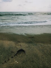 footprints in the sand