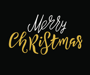 Fototapeta premium Merry Christmas vector text, Calligraphic Lettering, design card template. Creative typography for Holiday Greeting Gift Poster. Calligraphy Font style Banner.