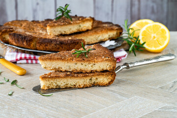 Rosemary and lemon shortbread