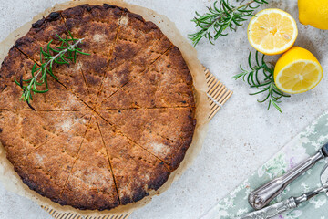 Rosemary and lemon shortbread