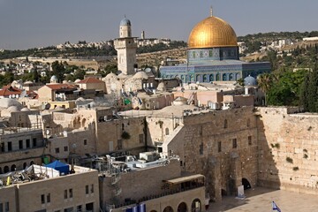 Jerusalem Old Town, Dome of the Rock at Temple Mount. Israel.