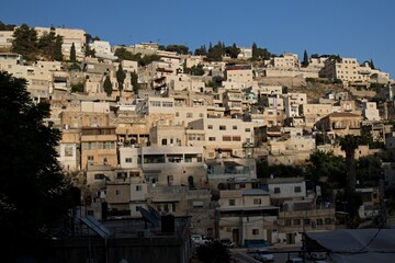 Fototapeta na wymiar Muslim Quarter Ha Zettim, Jerusalem. Israel.