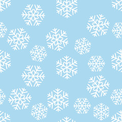 Seamless pattern with snowflakes. Merry Christmas and Happy New Year Pattern. Minimalism