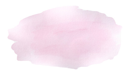 Abstract pink watercolor art hand paint on white background