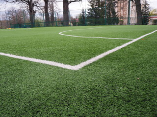 corner of a football field