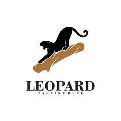 Leopard logo vector design template. Leopard logo concept design