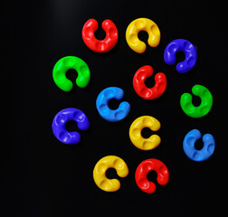 colorful toys collection