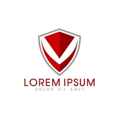 Naklejka premium Shield icon design template vector