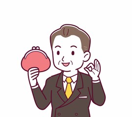 立派な格好をした社長