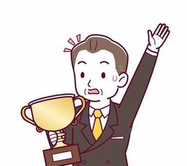 立派な格好をした社長