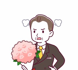 立派な格好をした社長