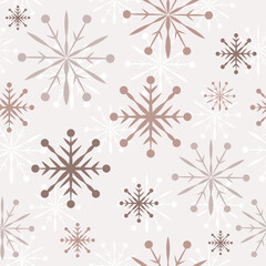 seamless pattern with snowflakes design