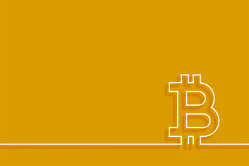 minimalist style bitcoin technology background