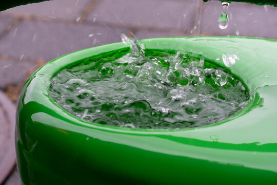 Wasser im Gareten sammeln - Regenwassertank