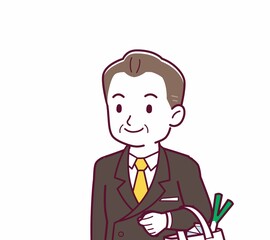 立派な格好をした社長