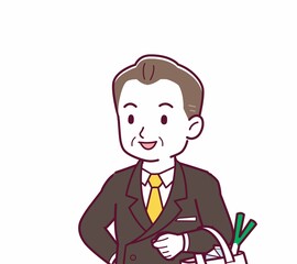 立派な格好をした社長