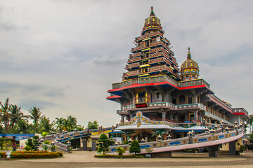 Graha Maria Annai Velangkanni Church, an Indian-Mughal style Catholic church in Medan, Indonesia.