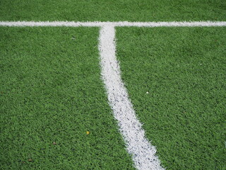 corner of a football field