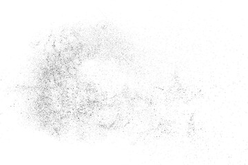 Distressed black texture. Dark grainy texture on white background. Dust overlay textured. Grain noise particles. Rusted white effect. Grunge design elements. Vector illustration, EPS 10.