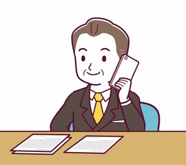 Fototapeta premium 立派な格好をした社長