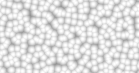 Abstract monochrome white geometric pattern or background made of chaotic hexagonal surface polygons