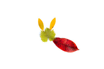 DIY dry leaf clip-art for kids, tutorial