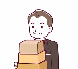 立派な格好をした社長