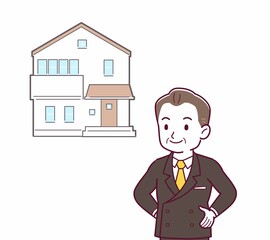 Fototapeta premium 立派な格好をした社長