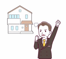 立派な格好をした社長