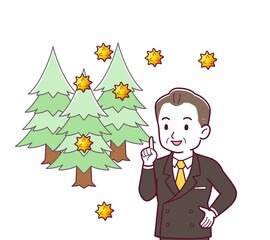 立派な格好をした社長