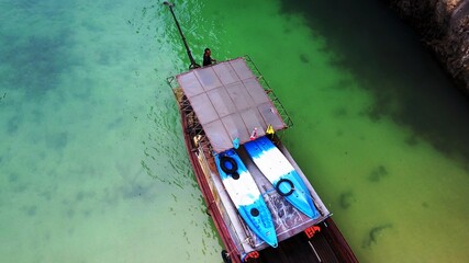 Fototapeta na wymiar Amazing Thai Tail Boat