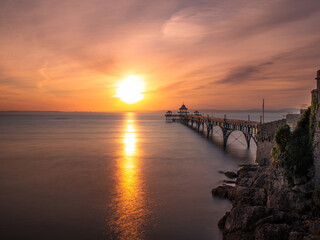 Clevedon Pier at Sunset